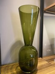 Vase Biform h:50 cm d:17 cm - Yeşil Cam Vazo