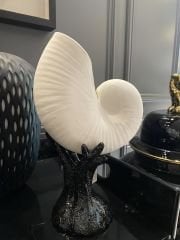 Seashell Bisc. w/base h:32 cm - Midye Dekoratif Obje