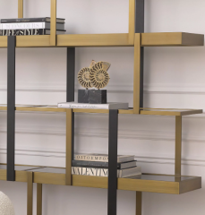 Object Ammonite Vintage Brass Finish Set of 2 (113731) - Pirinç Mermer 2' li Set Dekoratif Obje