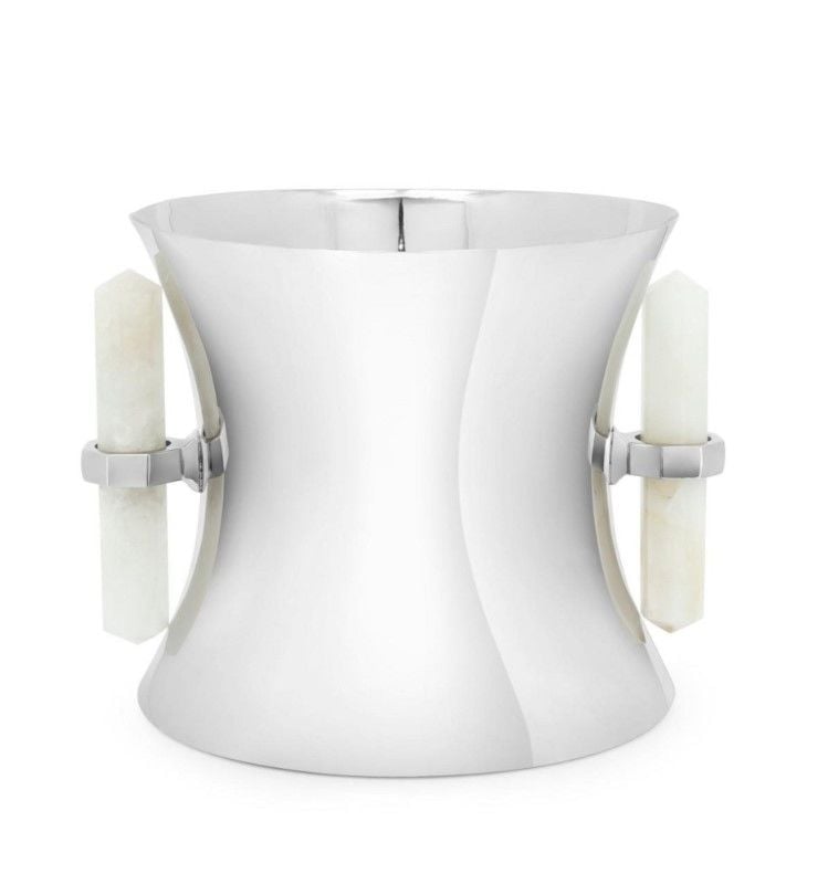 Wine Coooler White Stone 28x22x19 cm | Buz Kovası - Vazo