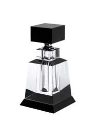 Perfume Bottle Bever Lei Clear-Black  L 8x8x19 cm | Kristal Şişe - Esanslık