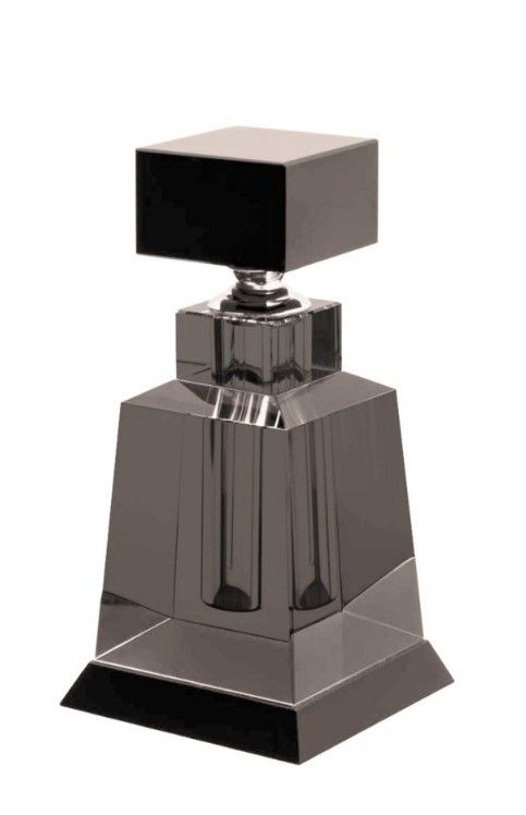 Perfume Bottle Bever Lei Grey L 8x8x19 cm | Kristal Şişe - Esanslık