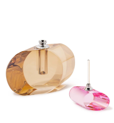 Perfume Bottle Sector Amber-Pink 16x4x15 cm | Kristal Şişe - Esanslık