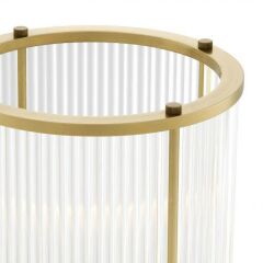 Hurricane Mayson Antique Brass Finish S | Pirinç Kristal Mumluk