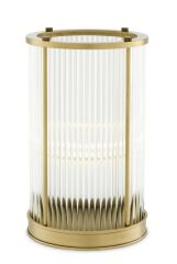 Hurricane Mayson Antique Brass Finish S | Pirinç Kristal Mumluk