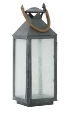 Hurricane Vanini with Leather Handle Zinc fin 18x18x67 cm | Fener