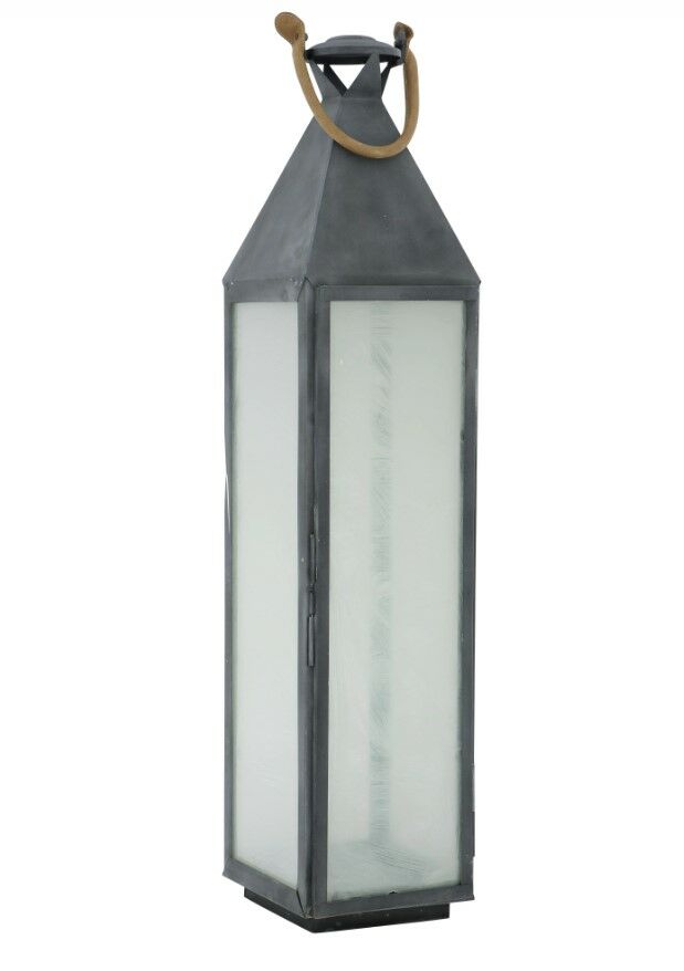 Hurricane Vanini with Leather Handle Zinc fin 24x24x117 cm | Fener