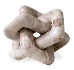 Object Eras Brown Marble (117215) 22x21,5cm h:13 cm  | Mermer Dekoratif Obje