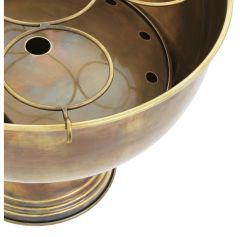 Champagne Cooler Jordan Vintage Brass Finish 43,5x39 cm h:33,5 cm | Pirinç Meyvelik - Vazo