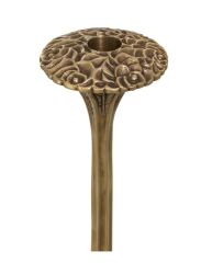 Candle Holder Lorraine Vintage Brass Finish 19x47 cm | Pirinç Şamdan