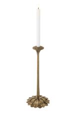 Candle Holder Lorraine Vintage Brass Finish 19x47 cm | Pirinç Şamdan
