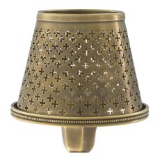 Tealight Holder with shade Maillon Vintage Brass 16x36 cm | Pirinç Şamdan - Tealight