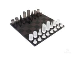 Chess Set Plexıglass / Smokey Grey 30x30 cm | Satranç Takımı