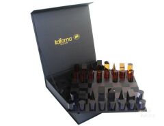 Chess Set Plexıglass / Black & Orange 30x30 cm | Satranç Takımı