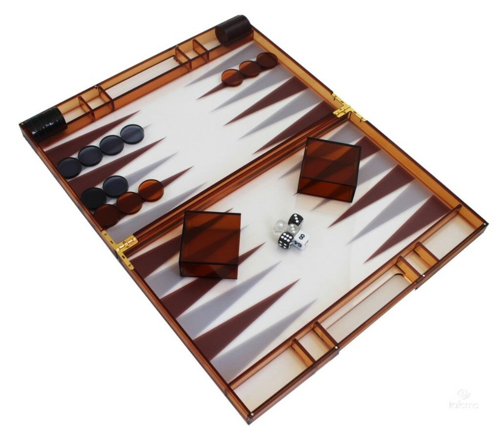 Backgammon/Set Plexi 41x27x5 cm | Tavla Seti