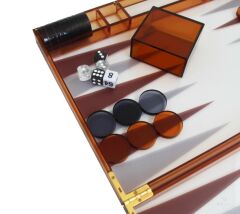 Backgammon/Set Plexi 41x27x5 cm | Tavla Seti