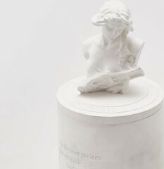 Candle Ceramic Bust White D:8 cm H:16 cm | Kokulu Mum