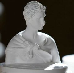 Candle Ceramic Bust White D:8 cm H:16 cm | Kokulu Mum