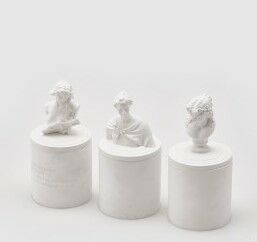 Candle Ceramic Bust White D:8 cm H:16 cm | Kokulu Mum