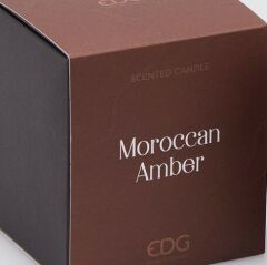 Candle Morocco Amber H:9,5 cm 220 gr | Kokulu Mum