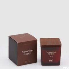 Candle Morocco Amber H:9,5 cm 220 gr | Kokulu Mum