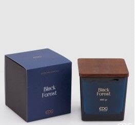 Candle Black Forest H:11,5 cm 460 gr | Kokulu Mum