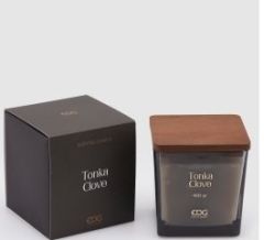 Candle Tonka Clove H:11,5 cm 460 gr | Kokulu Mum