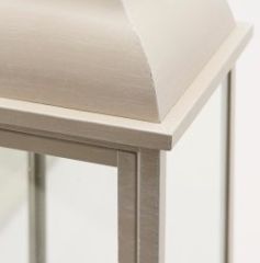 Lantern Metal Cream Set of 3 | 56x24cm - 40x17cm - 27x11cm | Fener Mumluk
