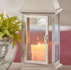 Lantern Metal Cream Set of 3 | 56x24cm - 40x17cm - 27x11cm | Fener Mumluk