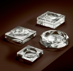 Ashtray Nestor 21x21x7 cm | Kristal Kül Tabağı
