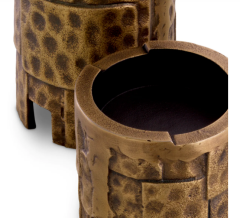 Candle Holder Laurentios Vintage Brass Finish Set Of 3 | Mumluk