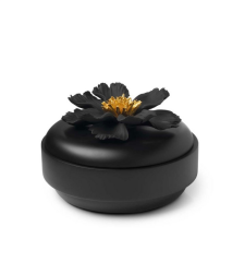 Flat Bow Peony Black Gold 15x10 cm | Dekoratif Kutu
