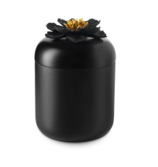Flat Bow Peony Black Gold L 11x16 cm | Dekoratif Kutu