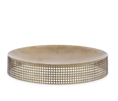 Bowl Sterling L 40,5 x 7,5 cm | Pirinç Meyvelik