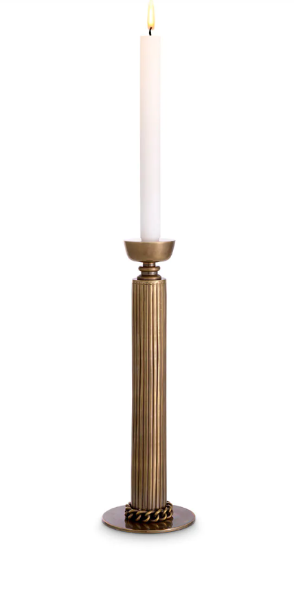 Candle Holder Le Dome 12x35,5 cm | Pirinç Şamdan