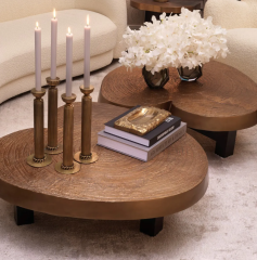 Candle Holder Le Dome 12x35,5 cm | Pirinç Şamdan