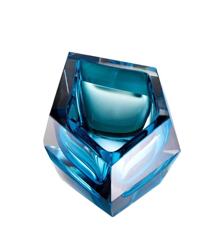 Bowl Alma Blue L.14 | G.22 | Y.10,5 cm | Dekoratif Mavi Kase