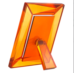 Picture Frame Obliquity Orange | Kristal Resim Çerçevesi