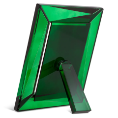 Picture Frame Obliquity Green  | Kristal Resim Çerçevesi