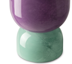 Vase Yu Bicol Aqua/Violet h:22cm d:15 cm | Vazo- Mumluk