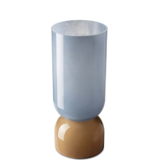 Vase Yu Bicol Blue/Light Brown h:37 cm d:15 cm | Vazo- Mumluk