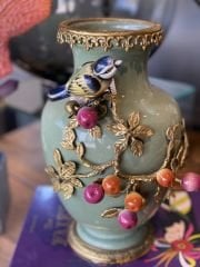 Vase Ariel Green h:27cm 21x20 cm | Vazo