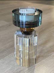 Candle Holder Pierre h:15 cm d:7,5 cm | Kristal Mumluk - Şamdan