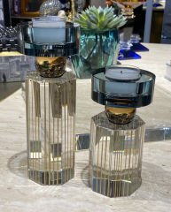 Candle Holder Pierre h:15 cm d:7,5 cm | Kristal Mumluk - Şamdan