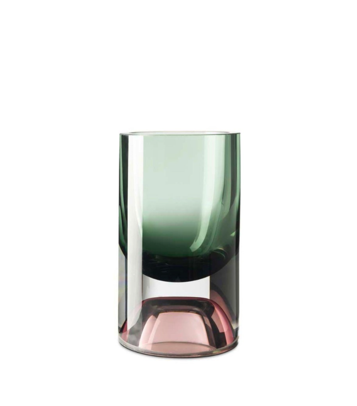 Vase Yu Cold Small Violet/Green h:20,5 cm d:12 cm | Cam vazo