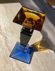 Candle holder Diva h:19,7 cm 9x9 cm | Kristal Şamdan