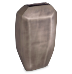 Vase Linos L mat nickel finish 13x30,5x51 cm | Vazo