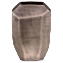 Vase Linos L mat nickel finish 13x30,5x51 cm | Vazo
