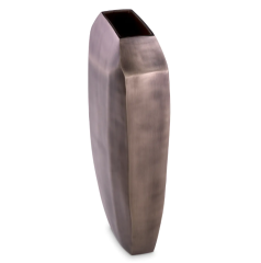 Vase Linos L mat nickel finish 13x30,5x51 cm | Vazo