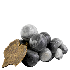 Object Vintage Grapes marble 27x17x13 cm | Mermer Üzüm Obje